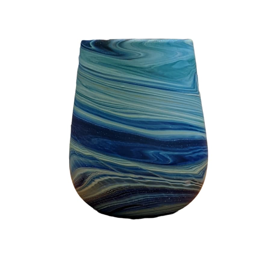 Hebron Glass Tumbler COBALT curved