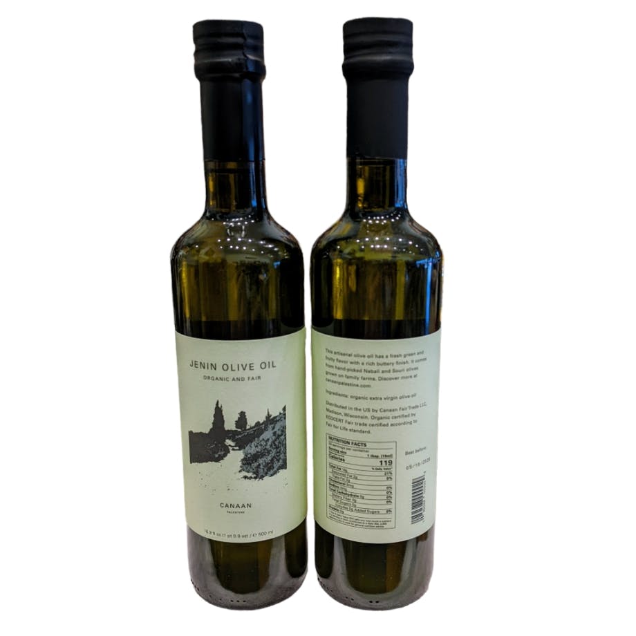 Canaan Palestine JENIN 500 ml extra virgin organic olive oil